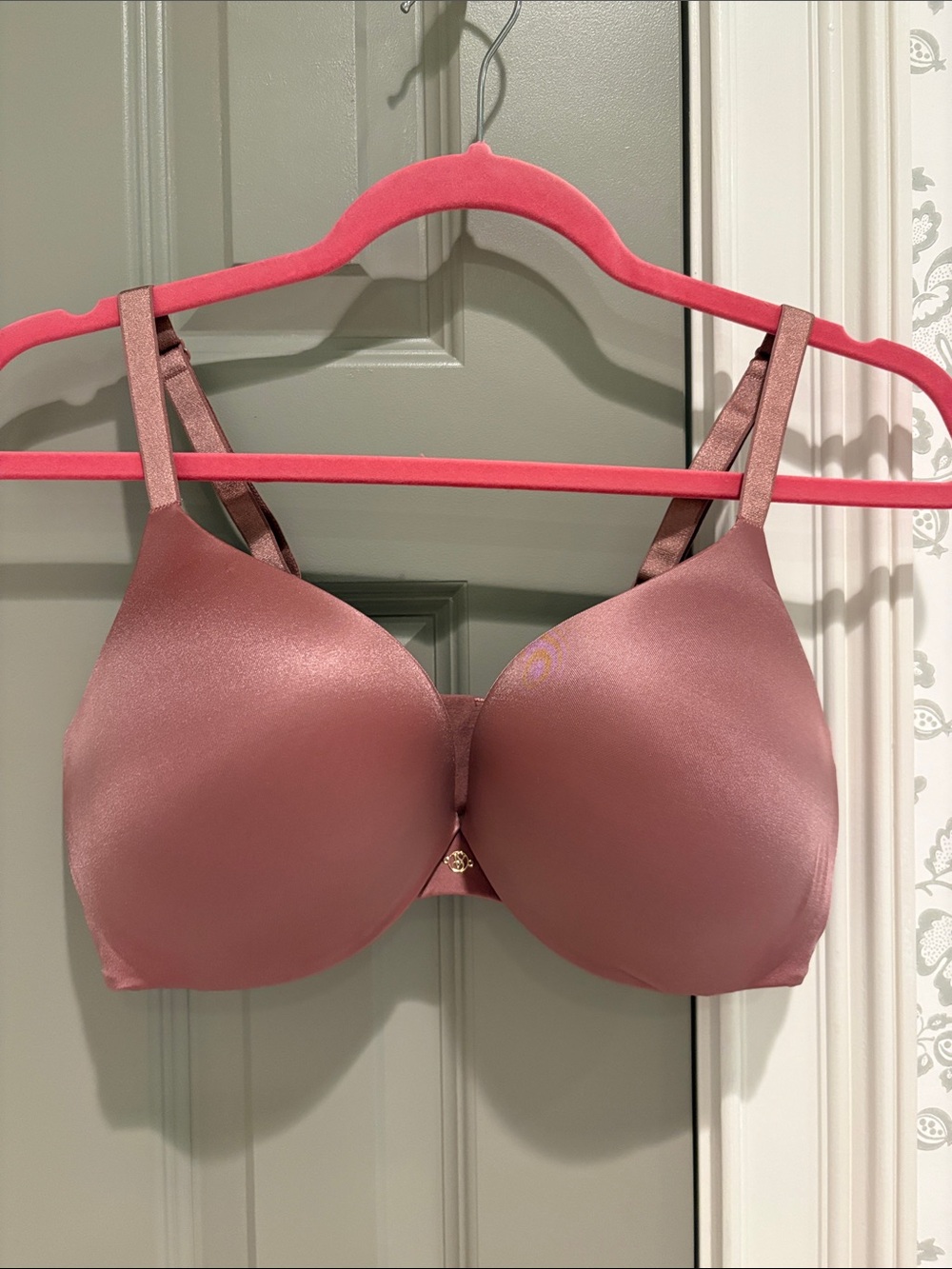 Victoria's Secret So Obsessed Satin Molded Push-Up Bra in Dusty Mauve